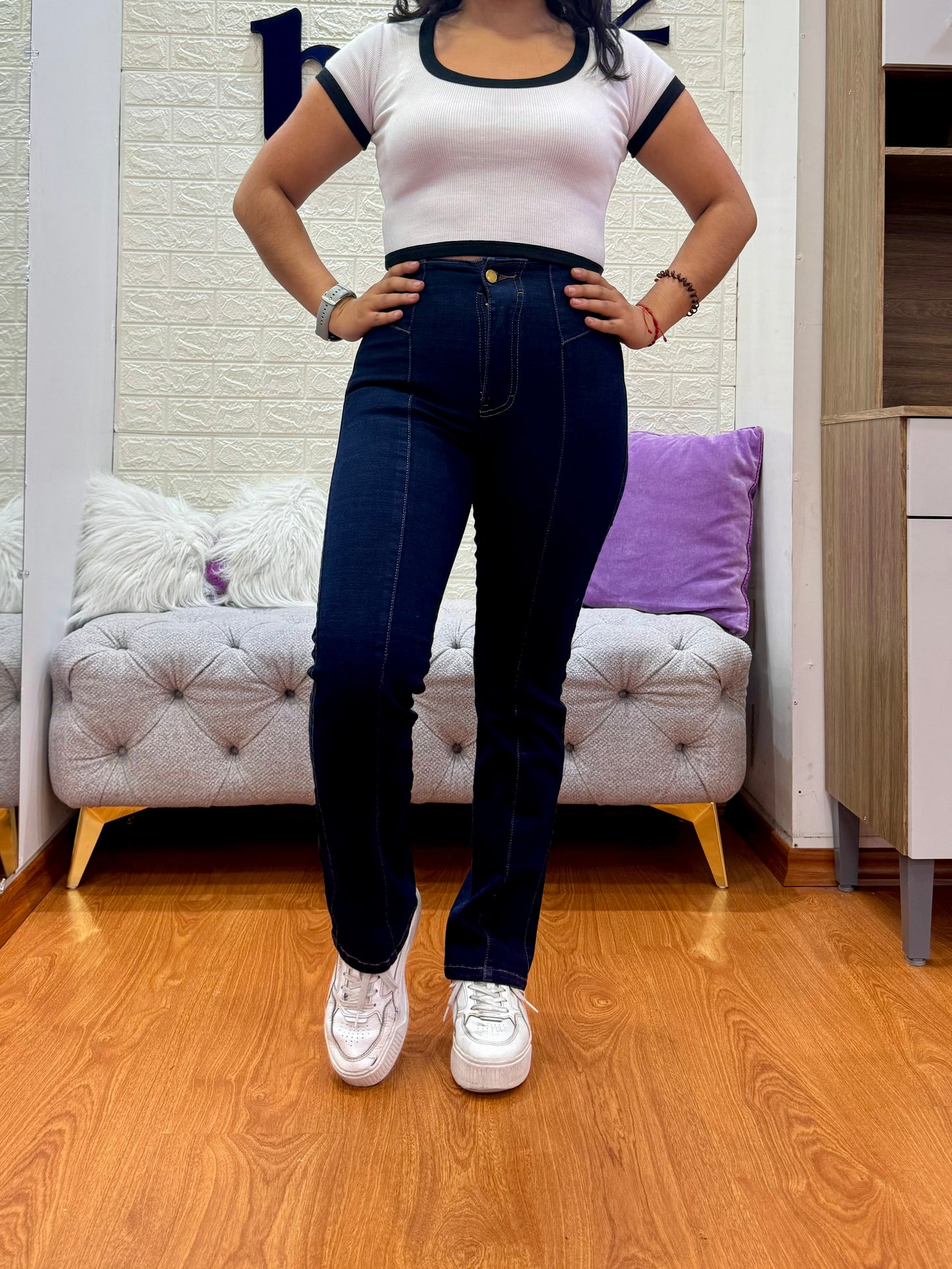 Slim Jeans con Vena