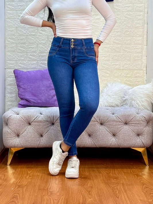 Skinny Jeans de 4 botones